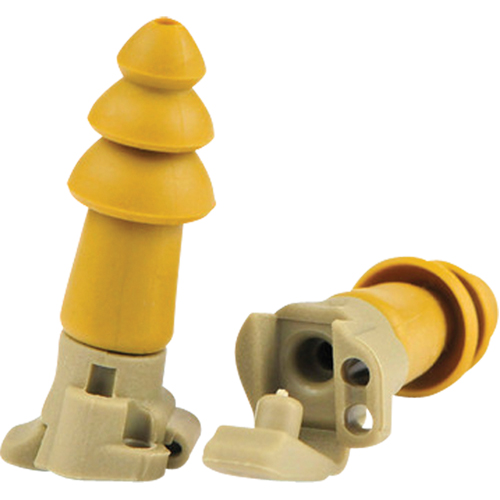 Bouchons d'oreilles BattlePlugs Impulse, Sans cordon, Paire - Boîtier en plastique, 24 dB NRR, Petit Cintas