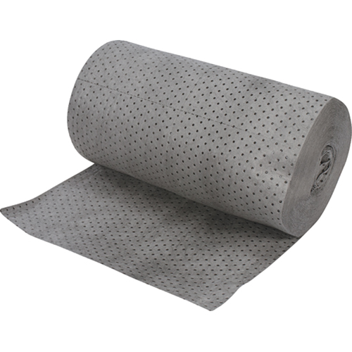 Industrial-Grade Fine Fibre Sorbent Rolls, Heavyweight, 150' L x 30" W, 70 gal. Absorbancy Cintas
