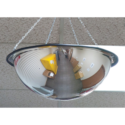 360° Dome Mirror, Full Dome, Open Top, 20" Diameter Cintas