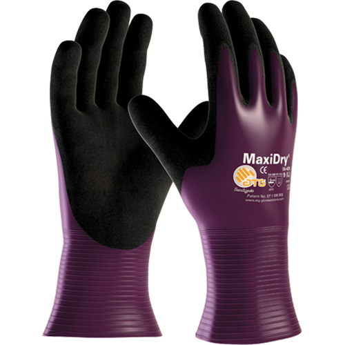 ATG MaxiDry&reg; 56-426 Gloves, 7/Small, Nitrile Coating, 15 Gauge, Nylon Shell Cintas