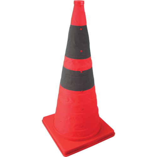 Collapsible Lighted Cone, 28" H, Orange Cintas