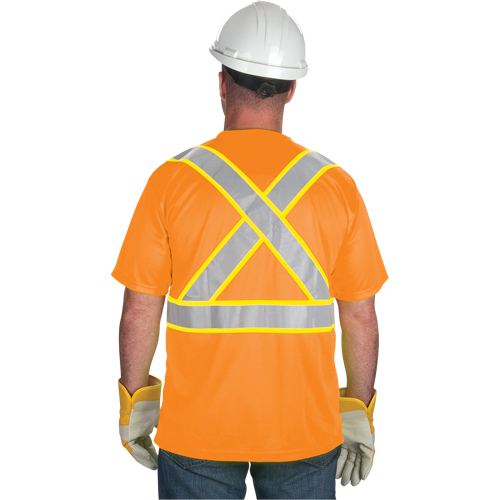 T-shirt conforme &agrave; la CSA, Polyester, Moyen, Orange Cintas