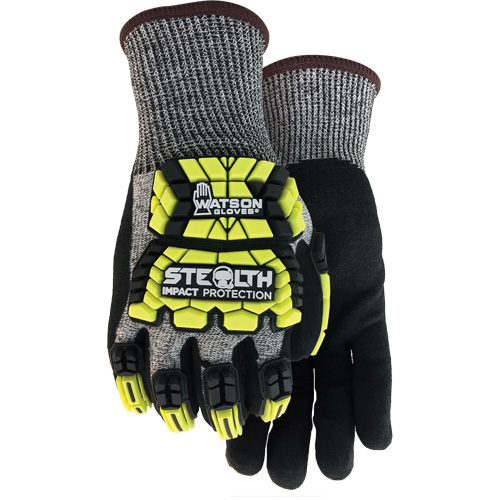 Gants antichocs Stealth Hellcat, Petit, Paume en PEHP, Poignet Poignet en tricot Cintas
