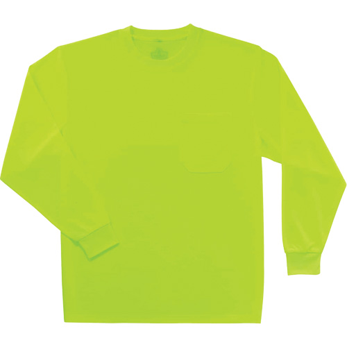 Chandail &agrave; manches longues non certifi&eacute; GloWear 8091, Polyester, Petit, Jaune lime haute visibilit&eacute; Cintas