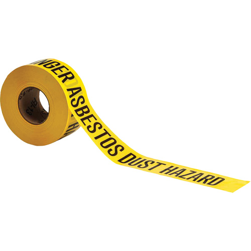 Ruban pour barricade, Anglais, 3" la x 1000' lo, 3 mils, Noir sur jaune Cintas