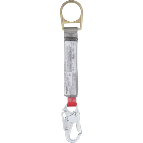 PRO Rope Shock-Absorber, 1.5', Snap Hook/Carabiner Center, Snap Hook Leg Ends, Nylon Cintas
