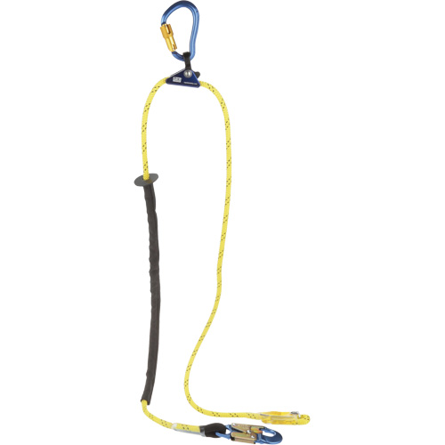 Longe de positionnement r&eacute;glable &agrave; corde pour grimpeur, 1 branches, 8', Classe CSA F, Nylon Cintas