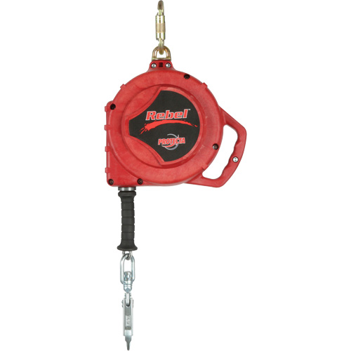 Rebel Self Retracting Lifeline, 50', Stainless Steel, Swivel Cintas