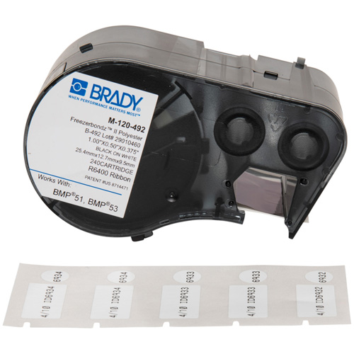 Low Temperature Label Maker Cartridge, Black Cintas