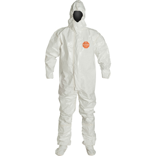 Combinaison &agrave; capuchon, Tychem 4000, 2T-Grand, Blanc Cintas