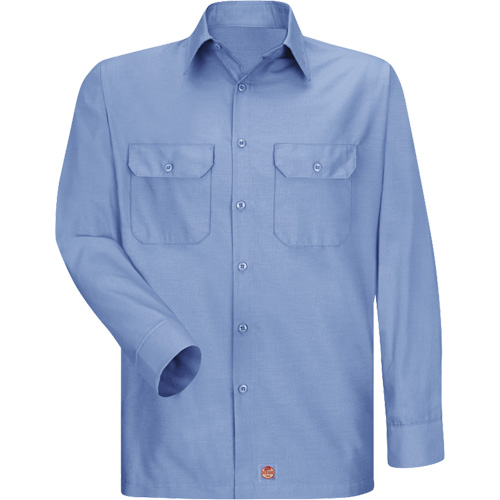 Long Sleeve Ripstop Shirt, Men's, 3X-Large, Blue Cintas
