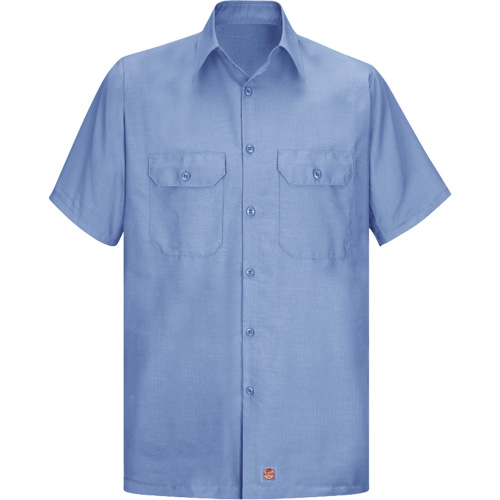 Short Sleeve Ripstop Shirt, Men's, 3X-Large, Blue Cintas