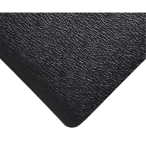 Deluxe Soft Step No. 444 Mats, Pebbled, 3' x 5' x 5/8", Black, PVC Sponge Cintas