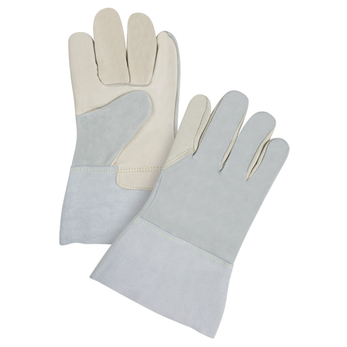 Split-Back Premium Work Gloves, Small, Grain Cowhide Palm Cintas
