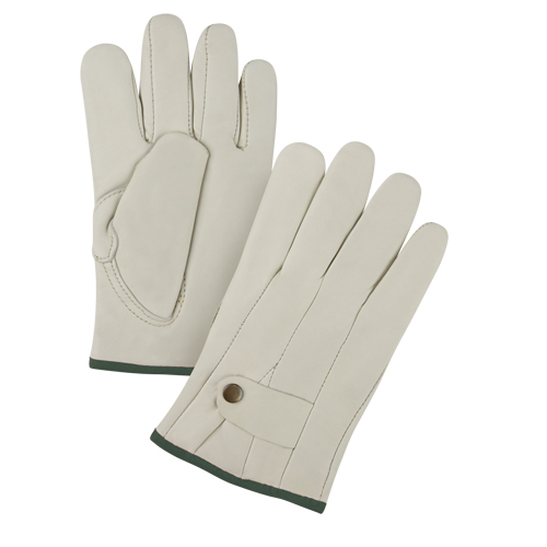 Premium Ropers Gloves, Medium, Grain Cowhide Palm Cintas