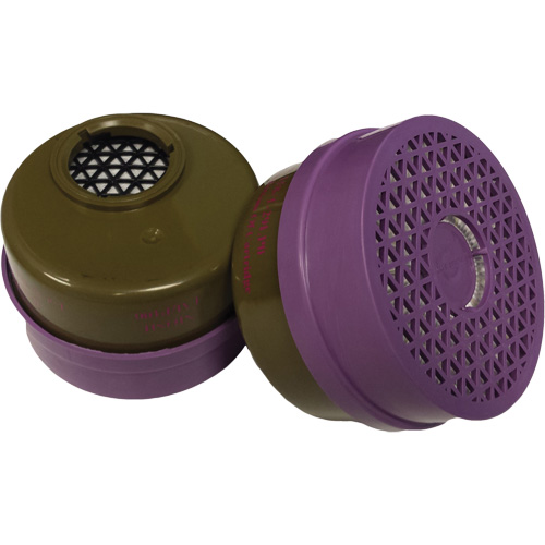 Cartouche pour respirateur, Cartouche gaz/vapeur, Gaz multiples/Vapeur organique/Filtre P100 Cintas