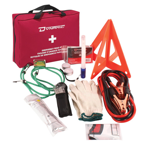 Dynamic S.O.S. Emergency Road Side Kit, Class 1 Medical Device, Nylon Bag Cintas