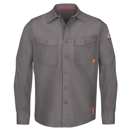 Chemises de travail IQ Endurance pour hommes, Petit, Gris Cintas