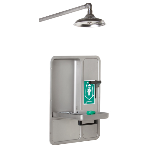 Douche et douche oculaire/faciale, Montage au plafond Cintas