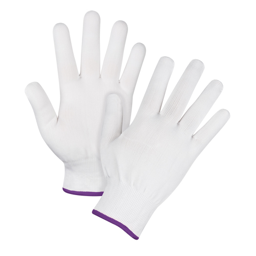 Seamless String Knit Gloves, Polyester, 15 Gauge, Ladies/X-Small Cintas