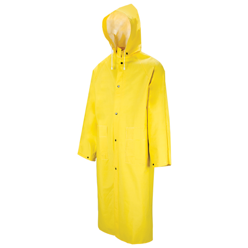 601 Tornado Long Rain Coat, Polyester/PVC, 4X-Large, Yellow Cintas