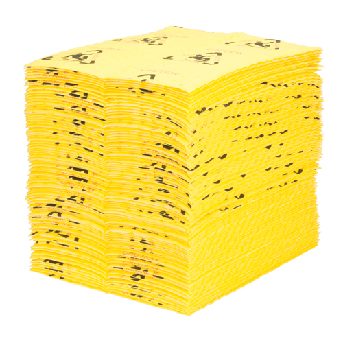 Premium Caution Pads, Universal, 15" x 18", 24.4 gal. Absorbancy Cintas