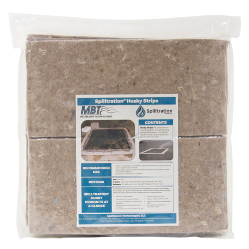 Spilltration Husky Strips, Oil Only, 64" x 8", 4 gal. Absorbancy Cintas
