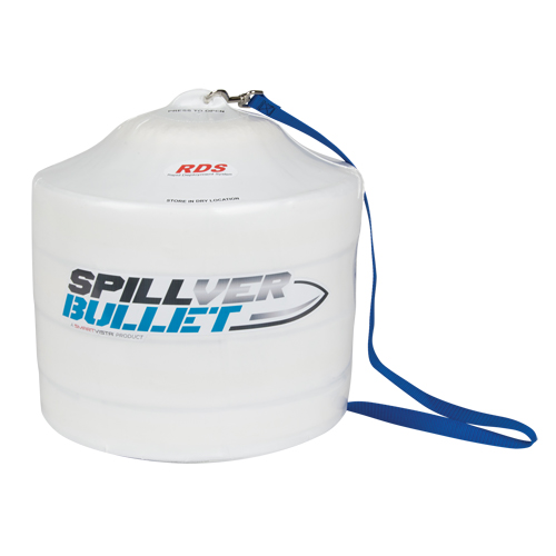 Spillver Bullet Hazmat Boom, Hazmat, 50' L x 5" W, 14 gal. Absorbancy Cintas