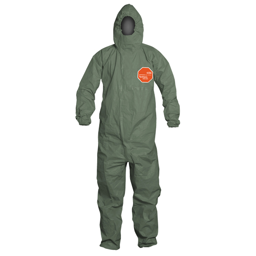 Tychem&reg; 2000 SFR Protective Coveralls, Small, Green Cintas