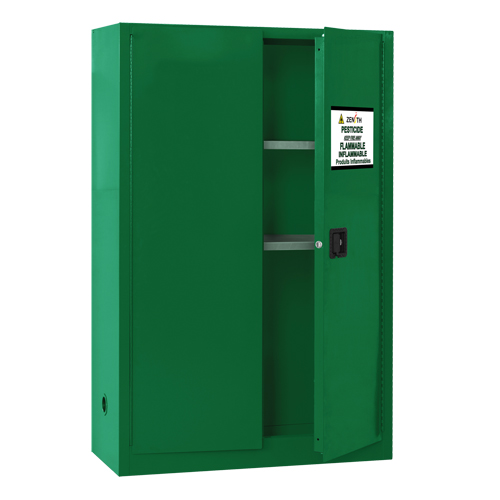 Pesticide Storage Cabinet, 45 gal., 65" H x 43" W x 18" D Cintas