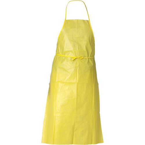 KleenGuard A70 Chemical Spray Protection Apron, Polyethylene, 44" L x 29" W, Yellow Cintas