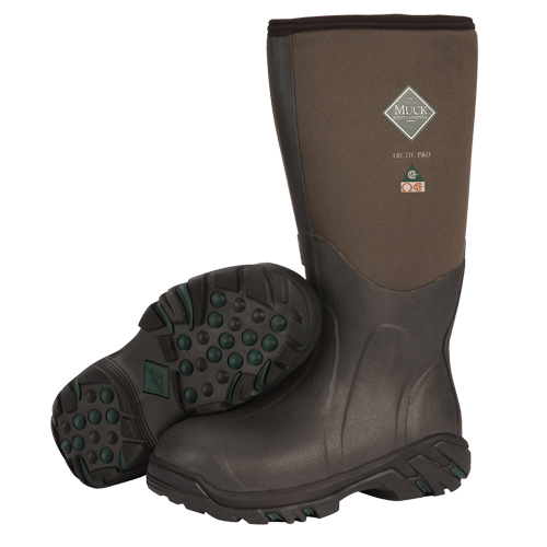 Arctic Pro Extreme Conditions Work Boot, Rubber, Steel Toe, Size 8, Puncture Resistant Sole Cintas