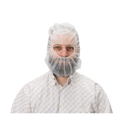 Disposable Hood, Polypropylene, White Cintas