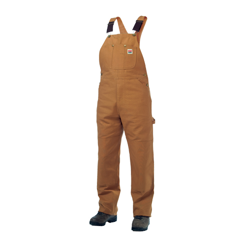 Salopettes en canevas de coton non doubl&eacute;e, Hommes, Grand, Brun Cintas