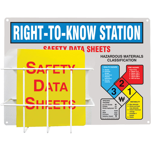 Basket-Style Aluminum Station, English, Binders Included Cintas