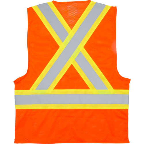 Veste de s&eacute;curit&eacute; pour la circulation, Orange haute visibilit&eacute;, Moyen, Polyester Cintas