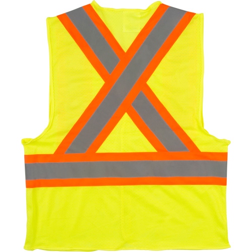 Veste de s&eacute;curit&eacute; pour la circulation, Jaune lime haute visibilit&eacute;, Moyen, Polyester Cintas