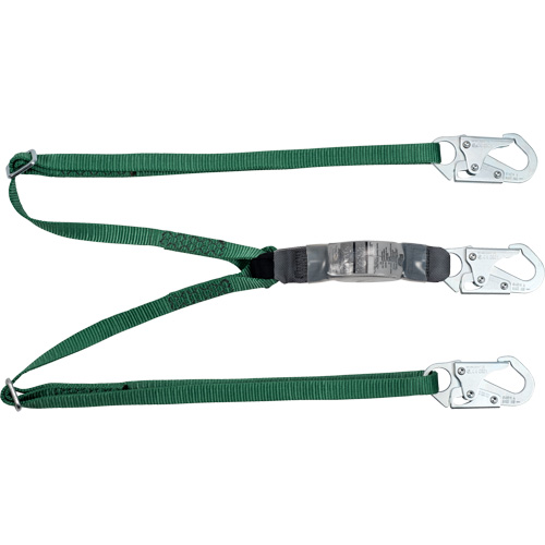 V-Series Lanyard, 6', Snap Hook Center, Snap Hook Leg Ends, Polyester Cintas