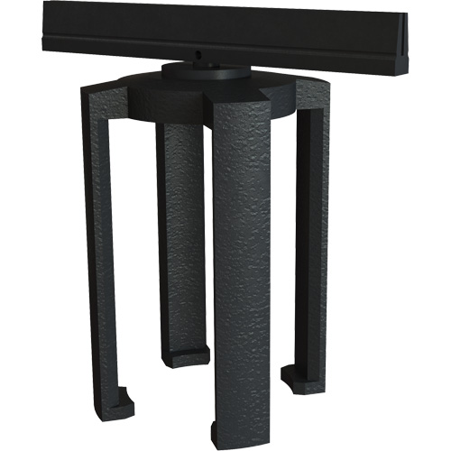 Support pour panneau d'affichage pour le syst&egrave;me de barri&egrave;re PLUS, Noir Cintas