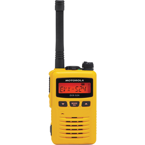 Radio portative de s&eacute;rie EVX-S24, Bande UHF, 256 canaux, Port&eacute;e 200 000 pi² Cintas
