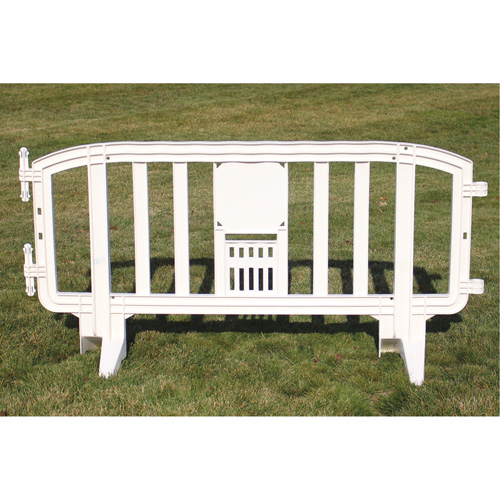 Movit Barricade, Interlocking, 78" L x 39" H, White Cintas