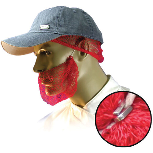 Filets &agrave; barbe jetables, Polypropyl&egrave;ne, Rouge Cintas