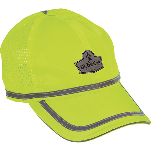 GloWear&reg; 8930 High Visibility Baseball Cap, High Visibility Lime-Yellow, Polyester Cintas