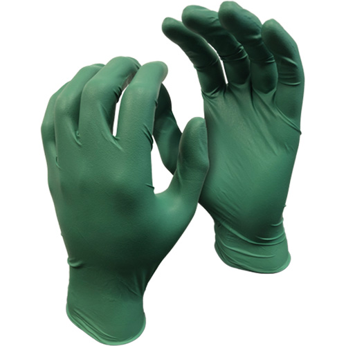 Gants 5559PF Green Monkey, Petit, Nitrile, 4 mils, Sans poudre, Vert Cintas