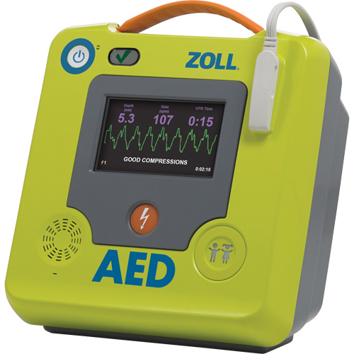 D&eacute;fibrillateur AED 3 BLS pour secouristes professionnels, Semi-automatique, Français, Classe 4 Cintas