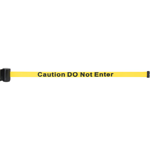 Cassette de ruban magn&eacute;tique pour barri&egrave;re de contr&ocirc;le des foules personnalis&eacute;e, Caution Do Not Enter, 7', Ruban Jaune Cintas