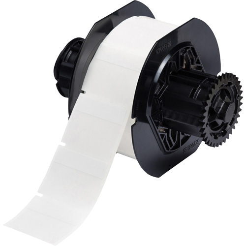 B33 Series Self-Laminating Labels, Vinyl, 1.75" L x 1.5" H, White Cintas