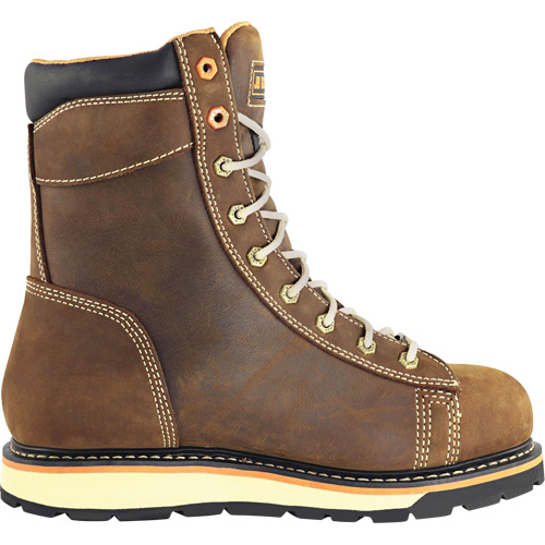Rigger Work Boots, Leather, Steel Toe, Size 7, Impermeable Cintas