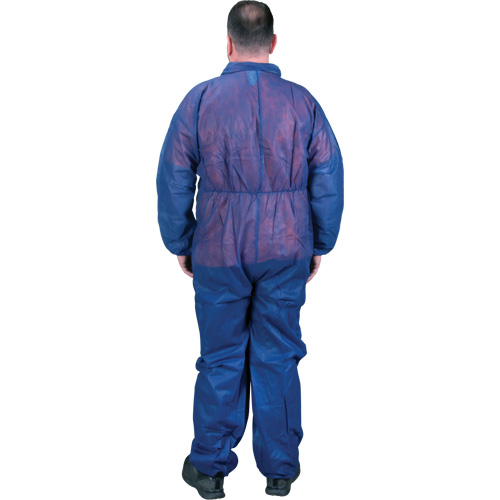 Coveralls, Medium, Blue, Polypropylene Cintas