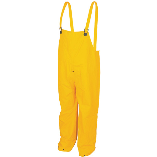Pantalons &agrave; bavette imperm&eacute;ables de s&eacute;rie classique, Grand, Polyester/PVC, Jaune Cintas